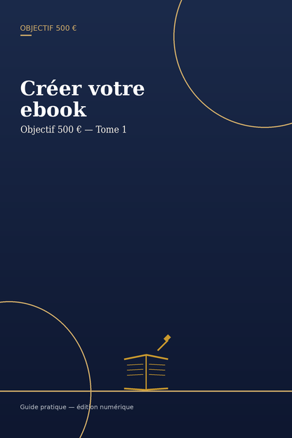Objectif 500 € — Créez votre premier ebook | Tome 1
